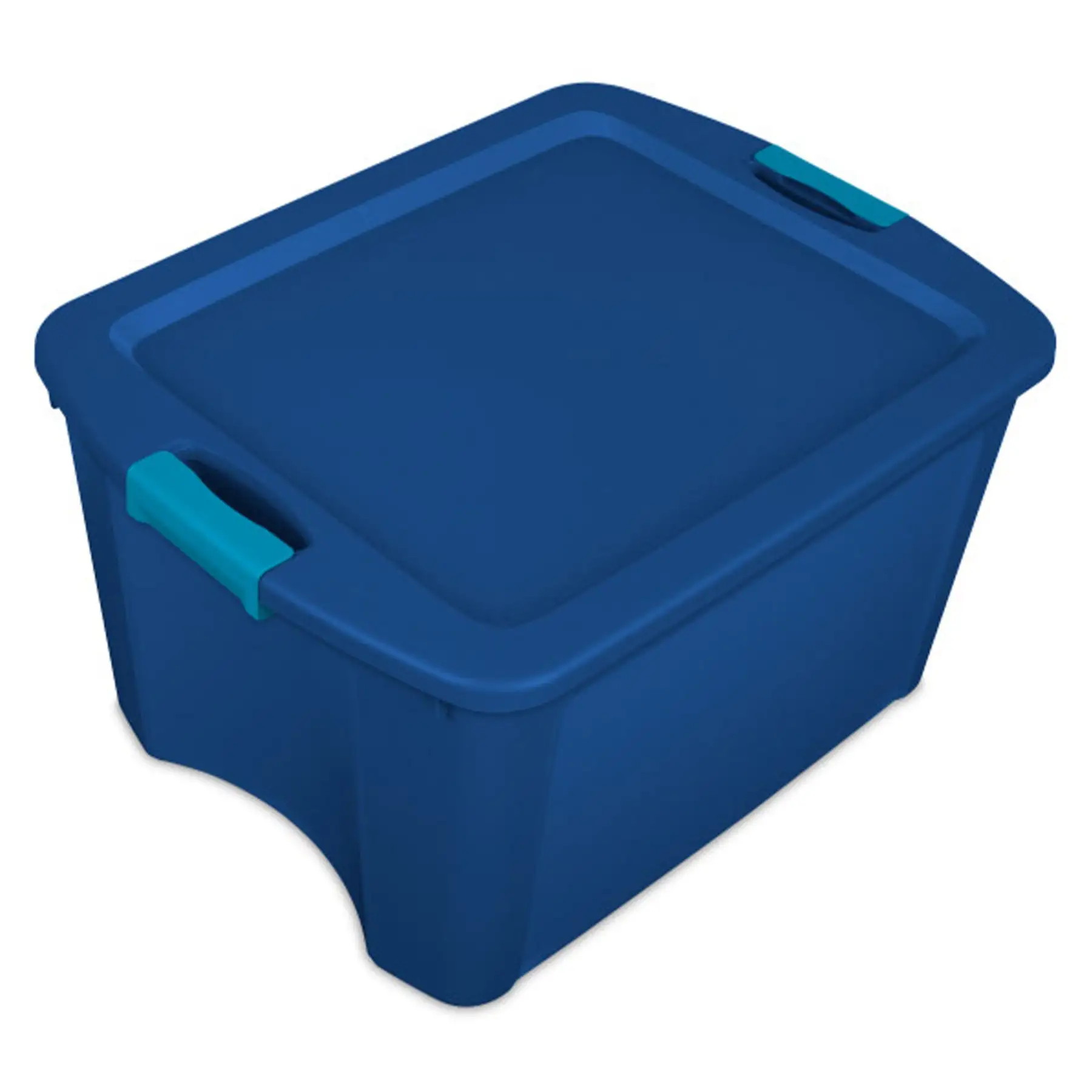 Sterilite 18 Gal Latch and Carry, Stackable Storage Bin w/ Latching Lid, 12 Pack