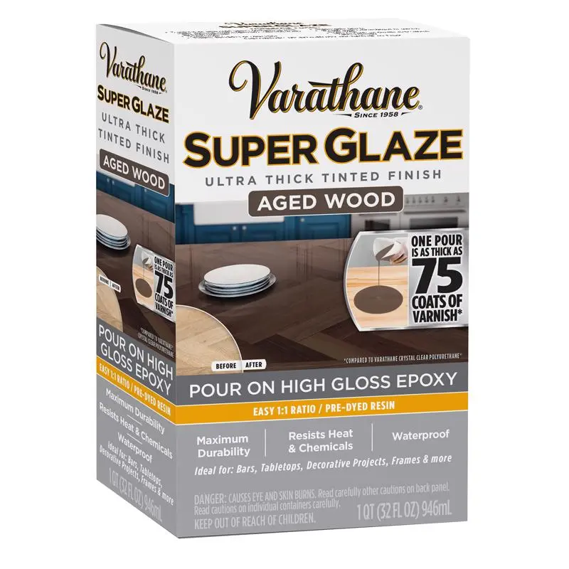 Varathane 363904 Super Glaze High-Gloss Aged Wood Glaze