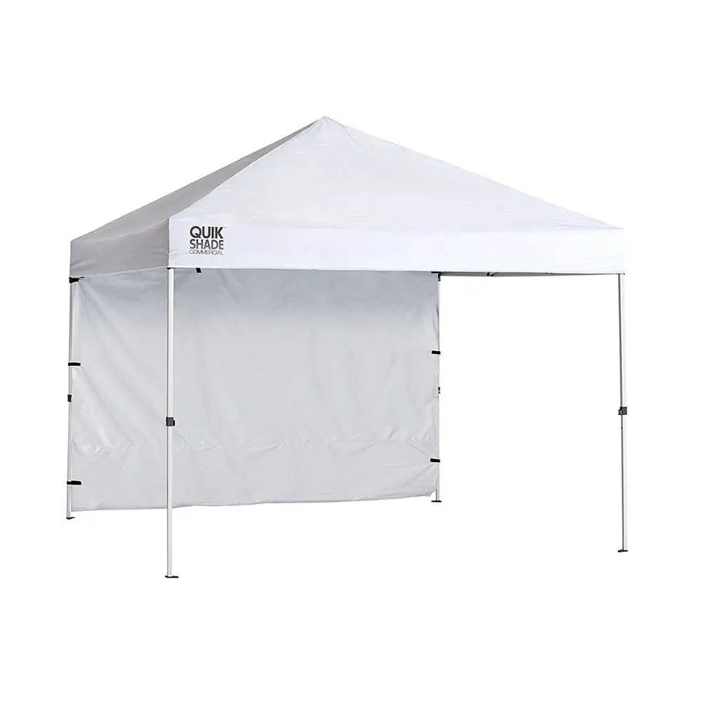 ShelterLogic Commercial C100 10 x 10 Foot Straight Leg Pop Up Canopy, White