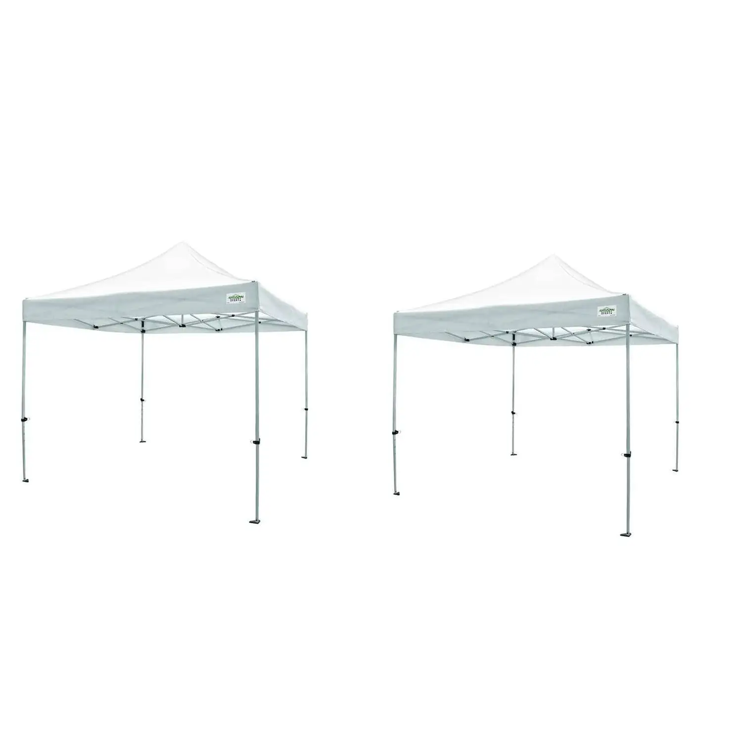 Caravan Canopy TitanShade 10 x 10 Steel Portable Instant Canopy, White (2 Pack)