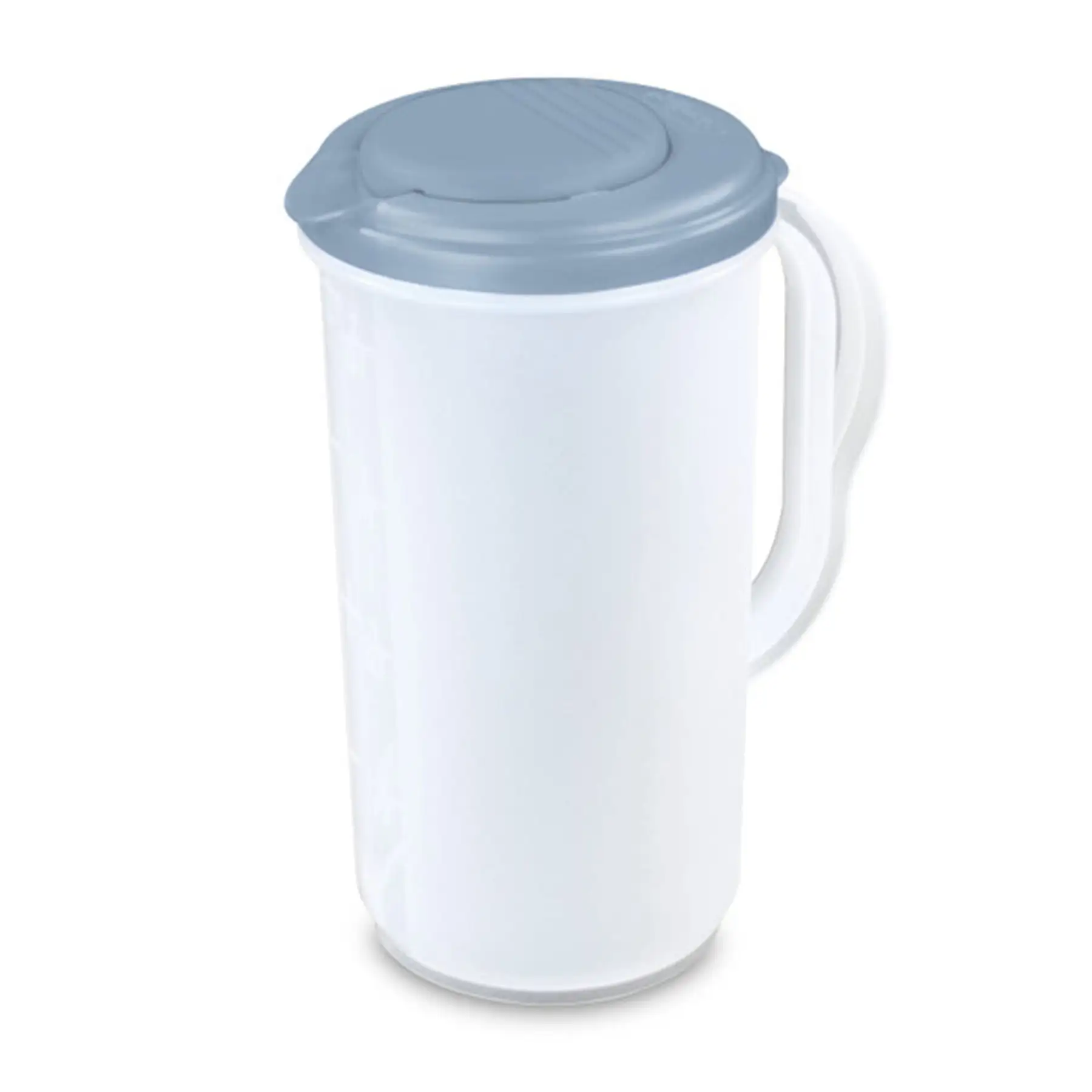 Sterilite 2 Quart, 64oz Clear Plastic Flip Top Pour Pitcher with Lid (18 Pack)