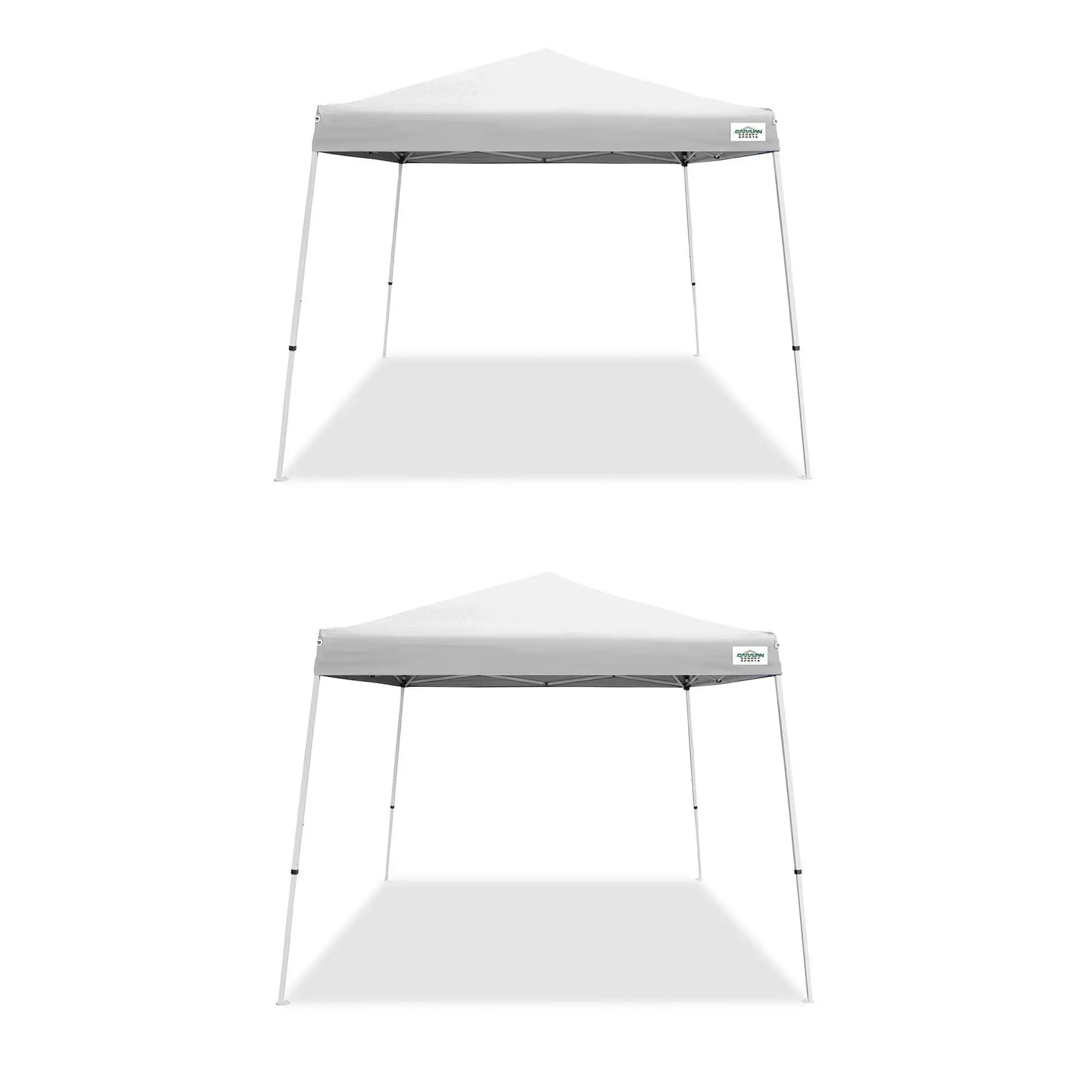 Caravan Canopy V Series 2 10'x10' Entry Level Angled Leg Instant Canopy (2 Pack)