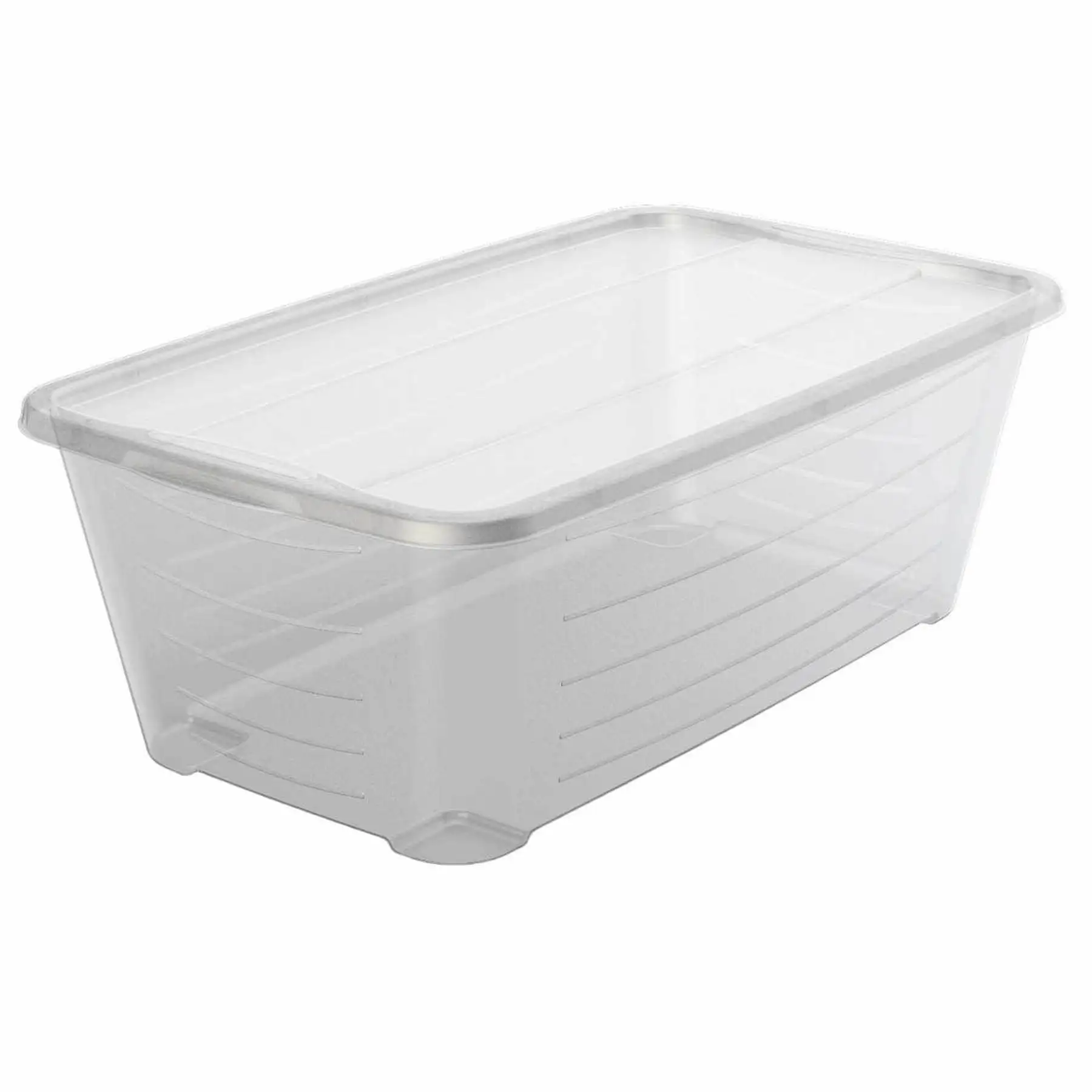 Life Story 6 Qt Rectangular Clear Plastic Protective Storage Shoe Box, 24 Pack