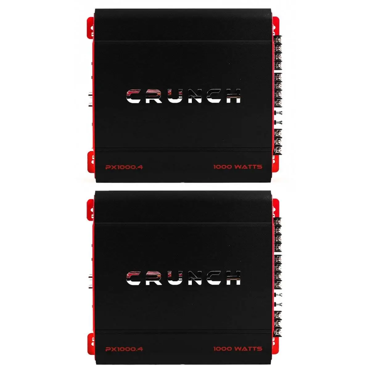 Crunch 4 Channel 1000 Watt Amp A/B Class Car Stereo Amplifier (2 Pack)