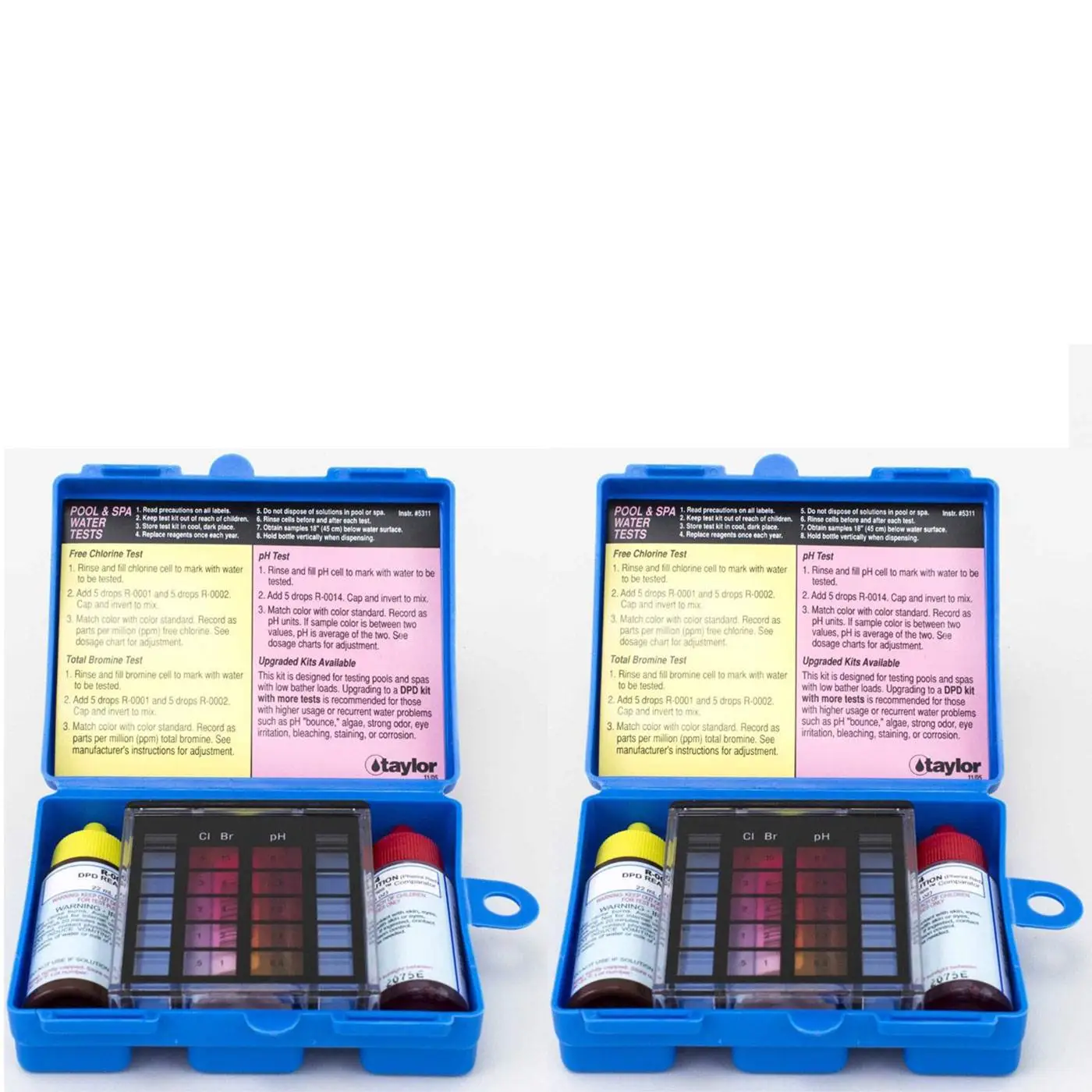 Taylor K-1000 Basic Residential OT DPD Swimming Pool & Spa Test Kit (2 Pack)