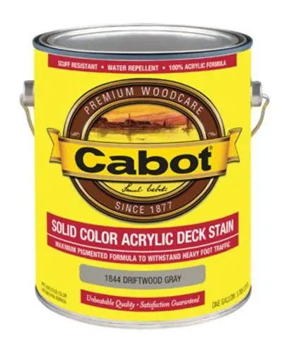 Cabot 01-1844 Solid Color Acrylic Decking Stain