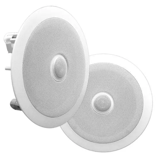 Pyle PDIC60 6.5 Inch 250 Watt 2 Way In Wall/Ceiling Home Speaker System (5 Pair)