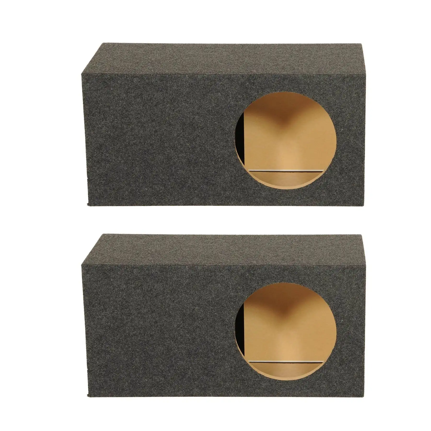 Q Power Single 12 Inch SPL XL Side Ported Subwoofer Enclosure HD112VL (2 Pack)