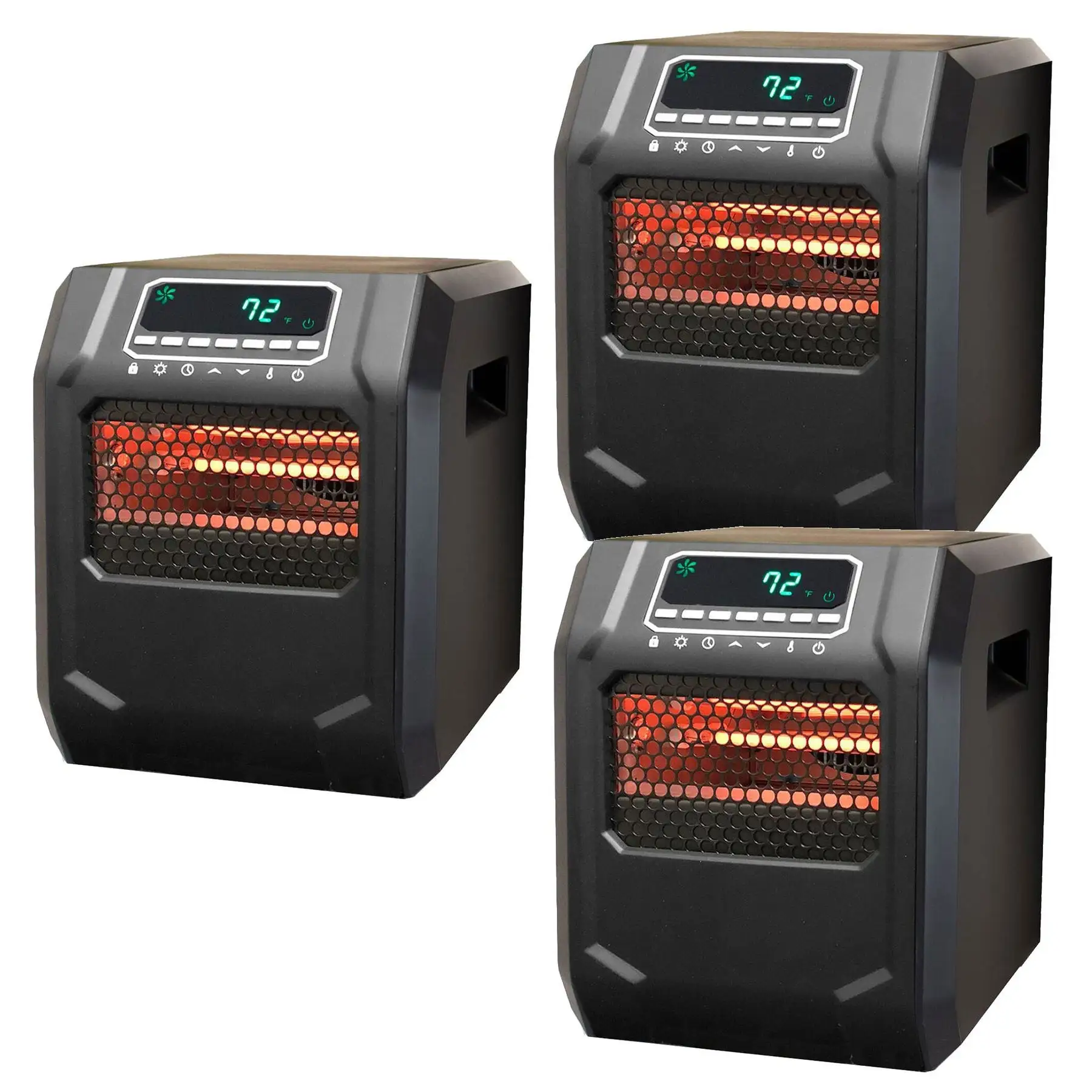 Lifesmart 4-Element Quartz Infrared Portable Electric Space Heater (3 Pack)