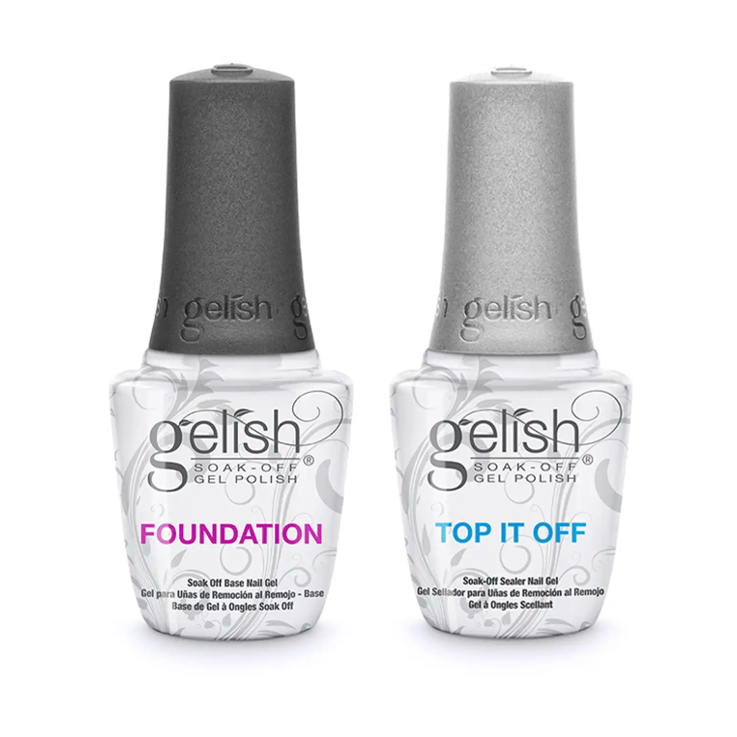 Gelish Dynamic Duo Soak-Off Gel Nail Polish-Foundation Base&Top Sealer(Open Box)