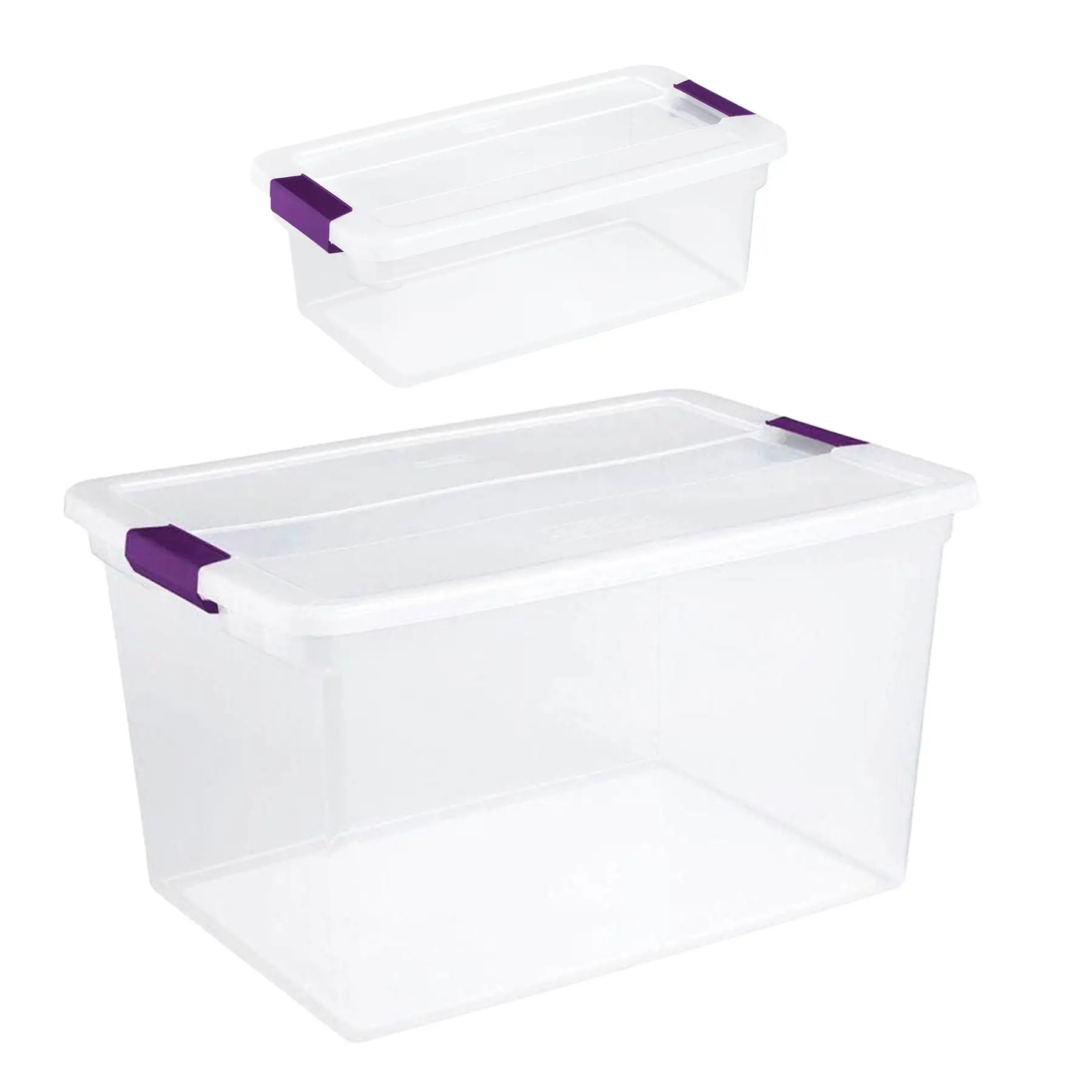 Sterilite 66 Quart Storage Totes, 6 Pack, and 6 Quart Storage Totes, 12 Pack