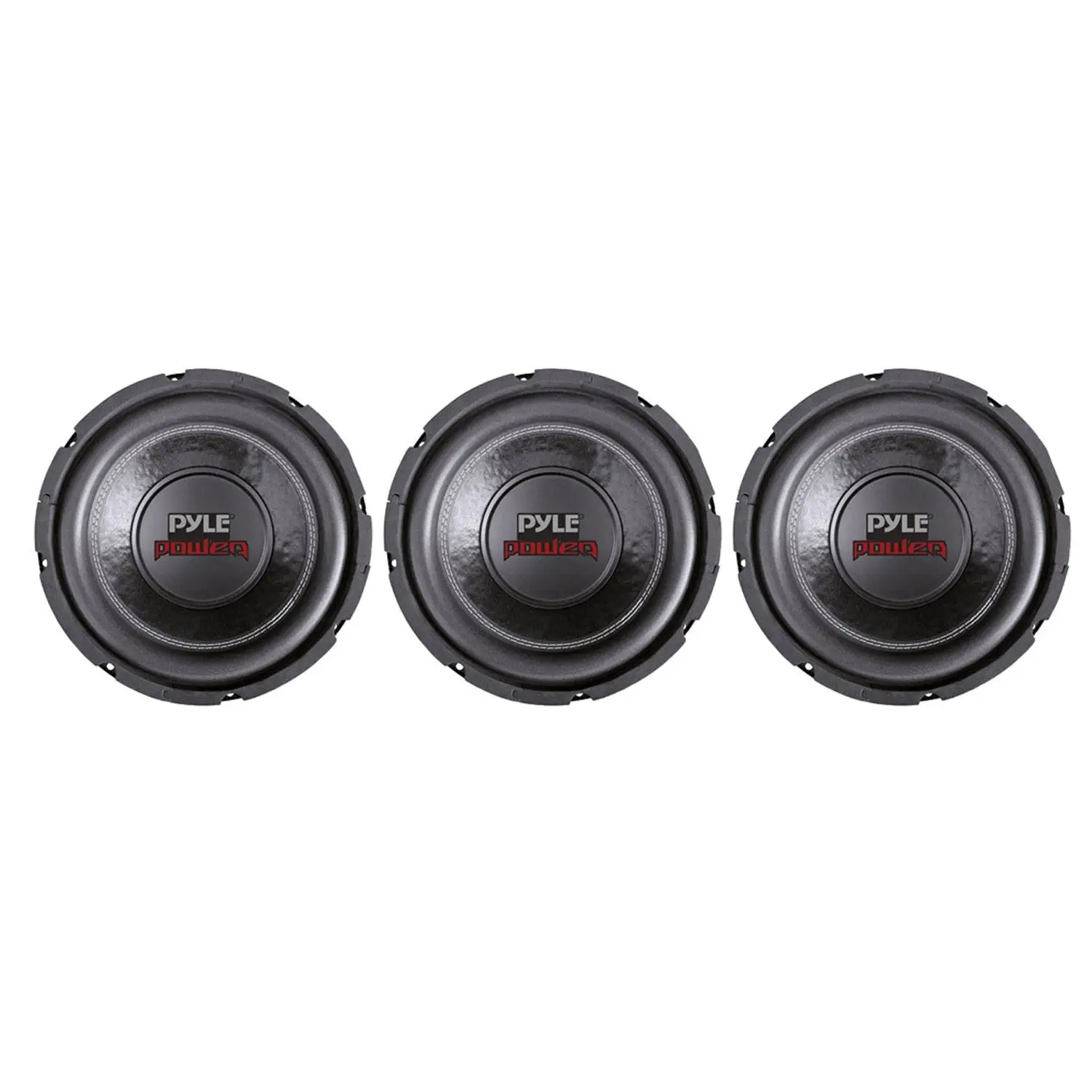 PYLE 6" 600W Max Dual Voice Coil 4-Ohm Car Stereo Audio Power Subwoofer (3 Pack)