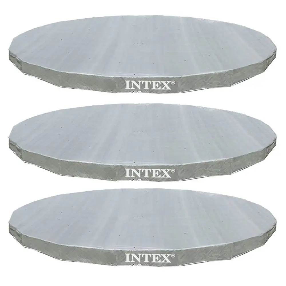 Intex 18' Ultra Frame Swimming Pools UV Resistant Deluxe Debris Cover (3 Pack)