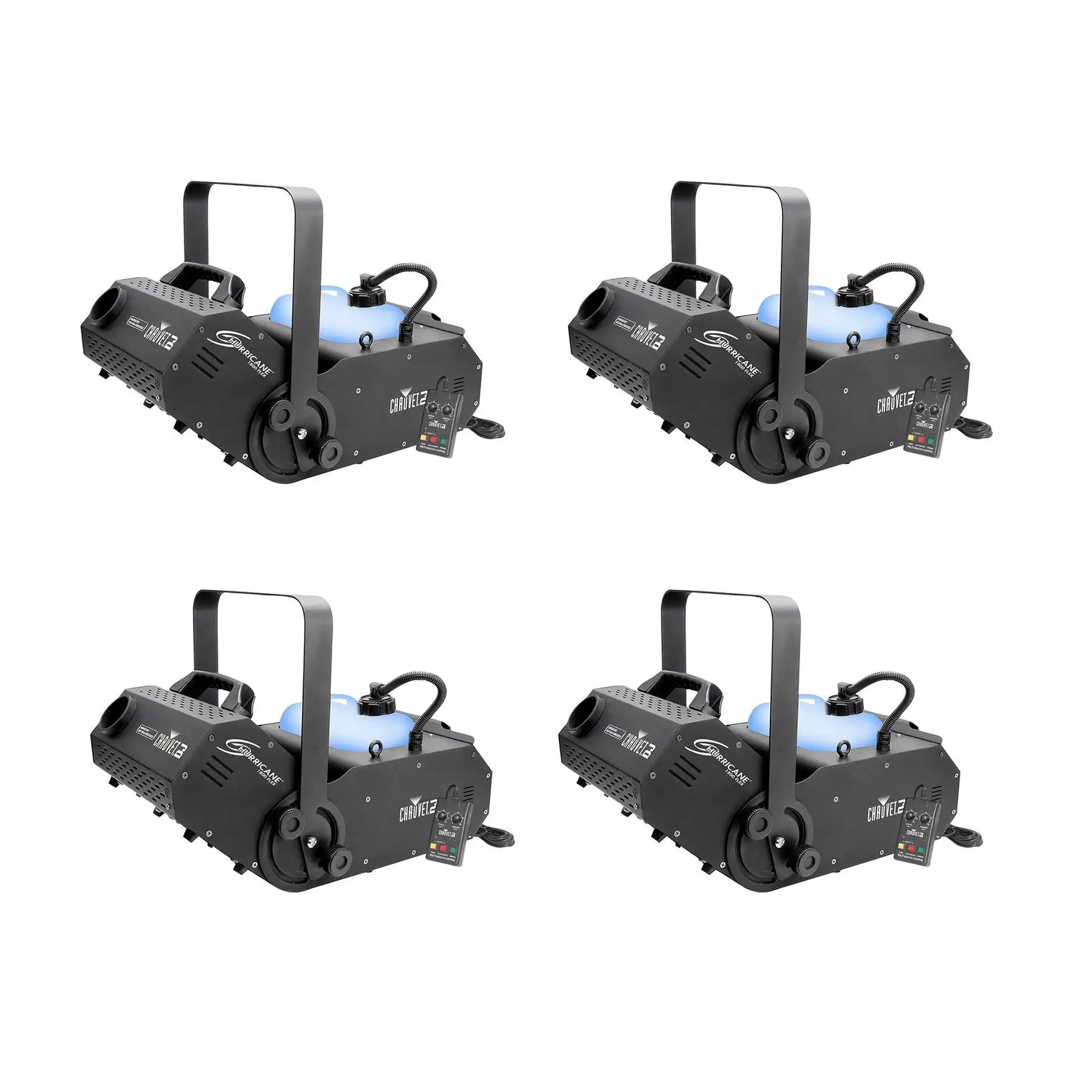 Chauvet DJ Hurricane 1800 H1800 Fog/Smoke Pro Machine w/Timer Remote (4 Pack)