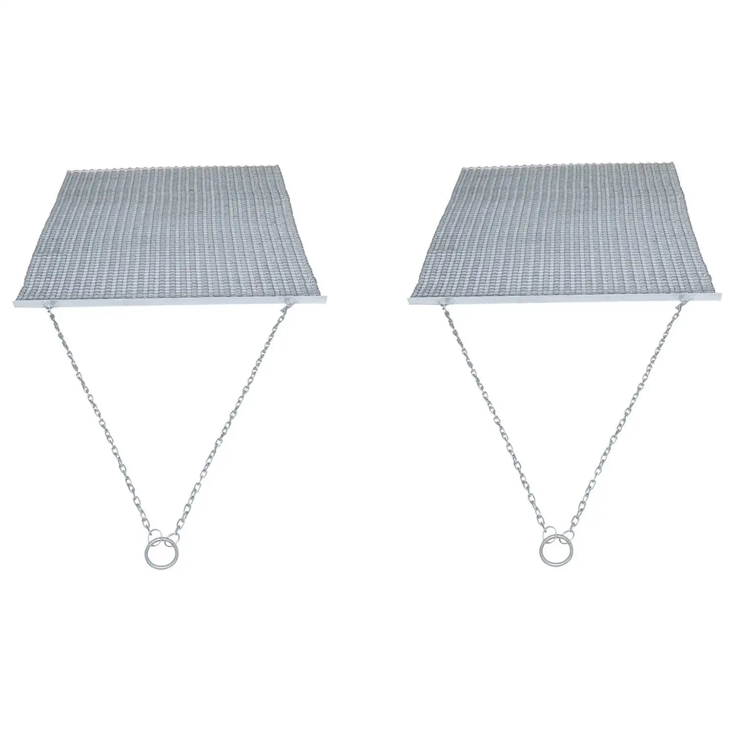 Yard Tuff 5 x 4.5' Steel Durable Chain Field Lawn Level ATV Drag Mat (2 Pack)