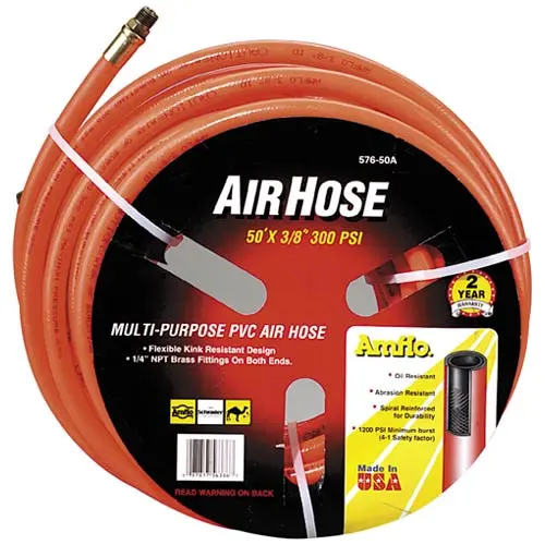 AMFLO 576-100A Pvc Hose Air 3/8"X100' Orange