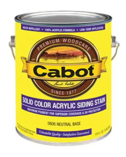 Cabot 01-0806 Solid Color Acrylic Siding Stain