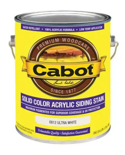 Cabot 01-0812 Solid Color Acrylic Siding Stain