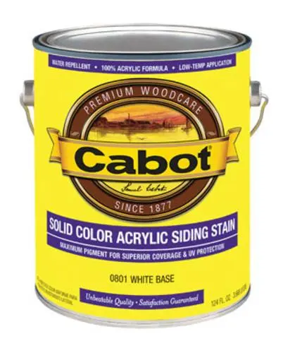 Cabot 01-0801 Solid Color Acrylic Siding Stain