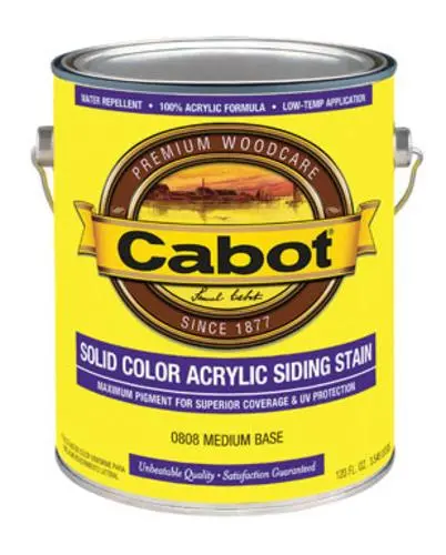 Cabot 01-0808 Solid Color Acrylic Siding Stain