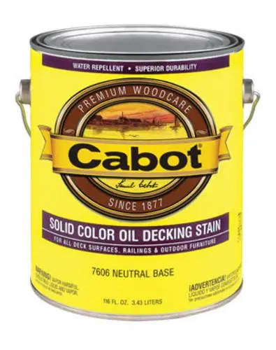 Cabot 01-7606 Neutral Base Solid Oil Decking Stain Voc