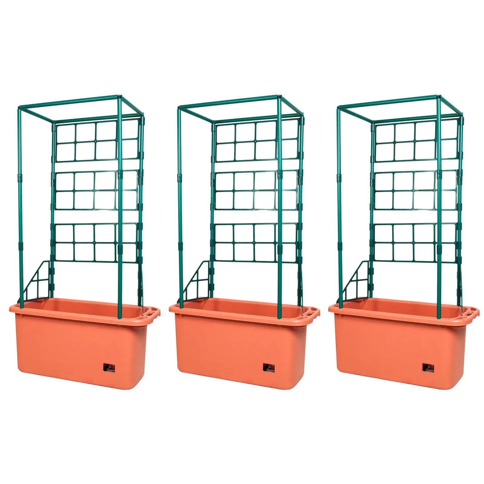 Hydrofarm 10 Gal Tomato Trellis Self Watering Grow System on Wheels (3 Pack)