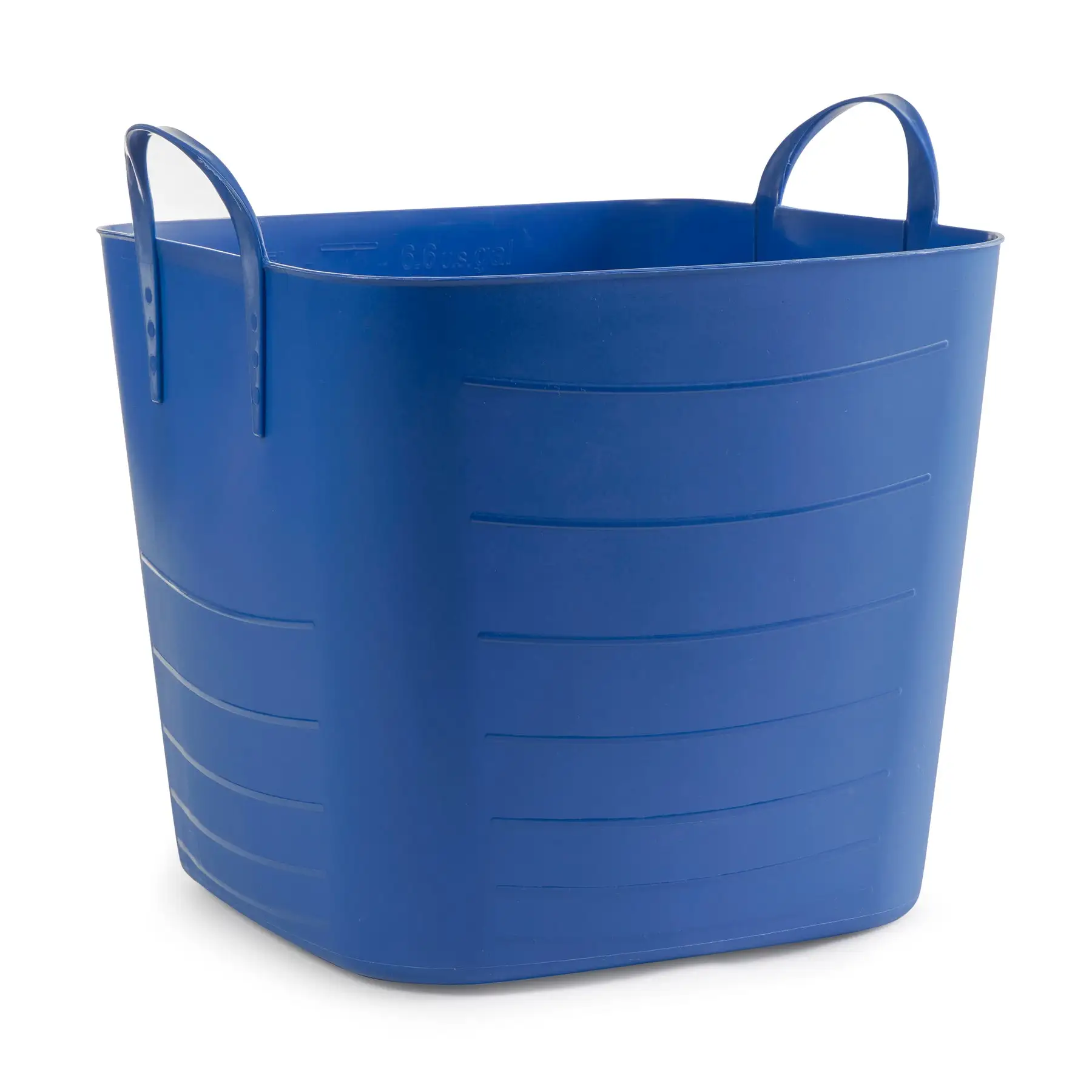 Life Story 25 Liter 6.6 Gallon Durable Plastic Storage Tote, Blue (12 Pack)