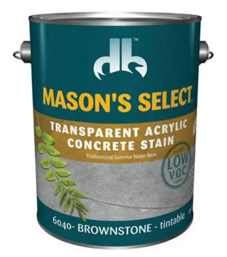 Mason's Select DB-6040-4 Transparent Concrete Stain