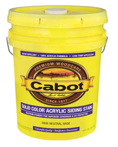 Cabot 05-0806 Solid Color Acrylic Siding Stain