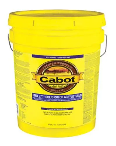 Cabot 05-0801 Solid Color Acrylic Siding Stain