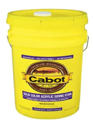 Cabot 05-0808 Solid Color Acrylic Siding Stain