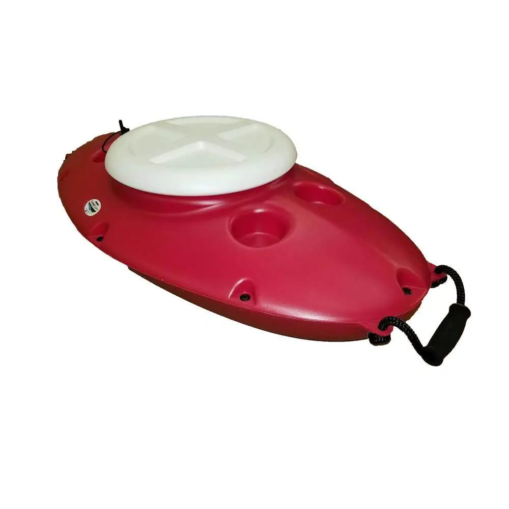 CreekKooler Portable Floating Insulated 30 Quart Kayak Cooler, Red