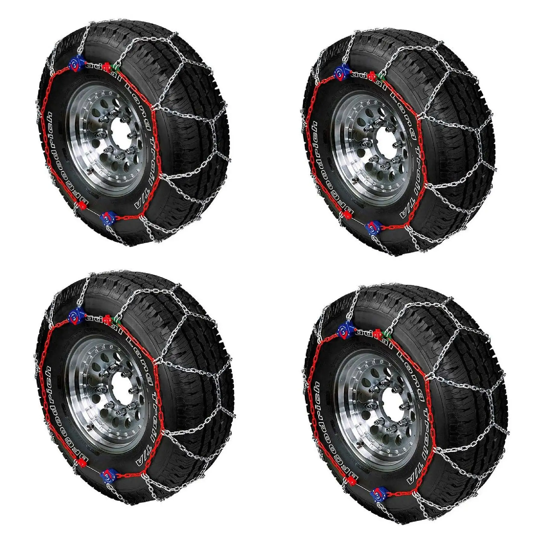 Auto-Trac Series 2300 Pickup Truck/SUV Traction Snow Tire Chains, Pair (2 Pack)