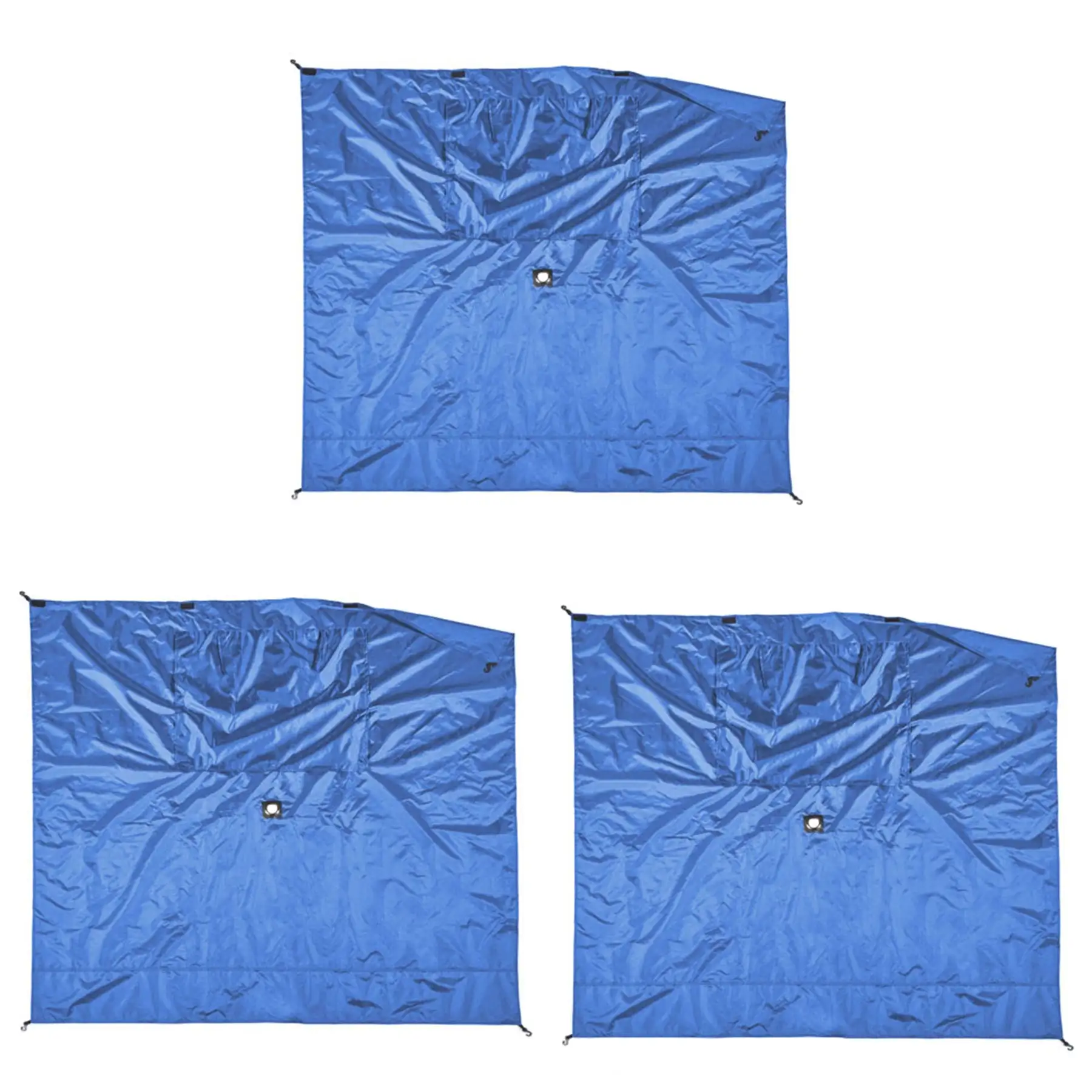 Clam Quick-Set Screen Hub Tent Wind & Sun Panels, Accessory Only, Blue (3 Pack)