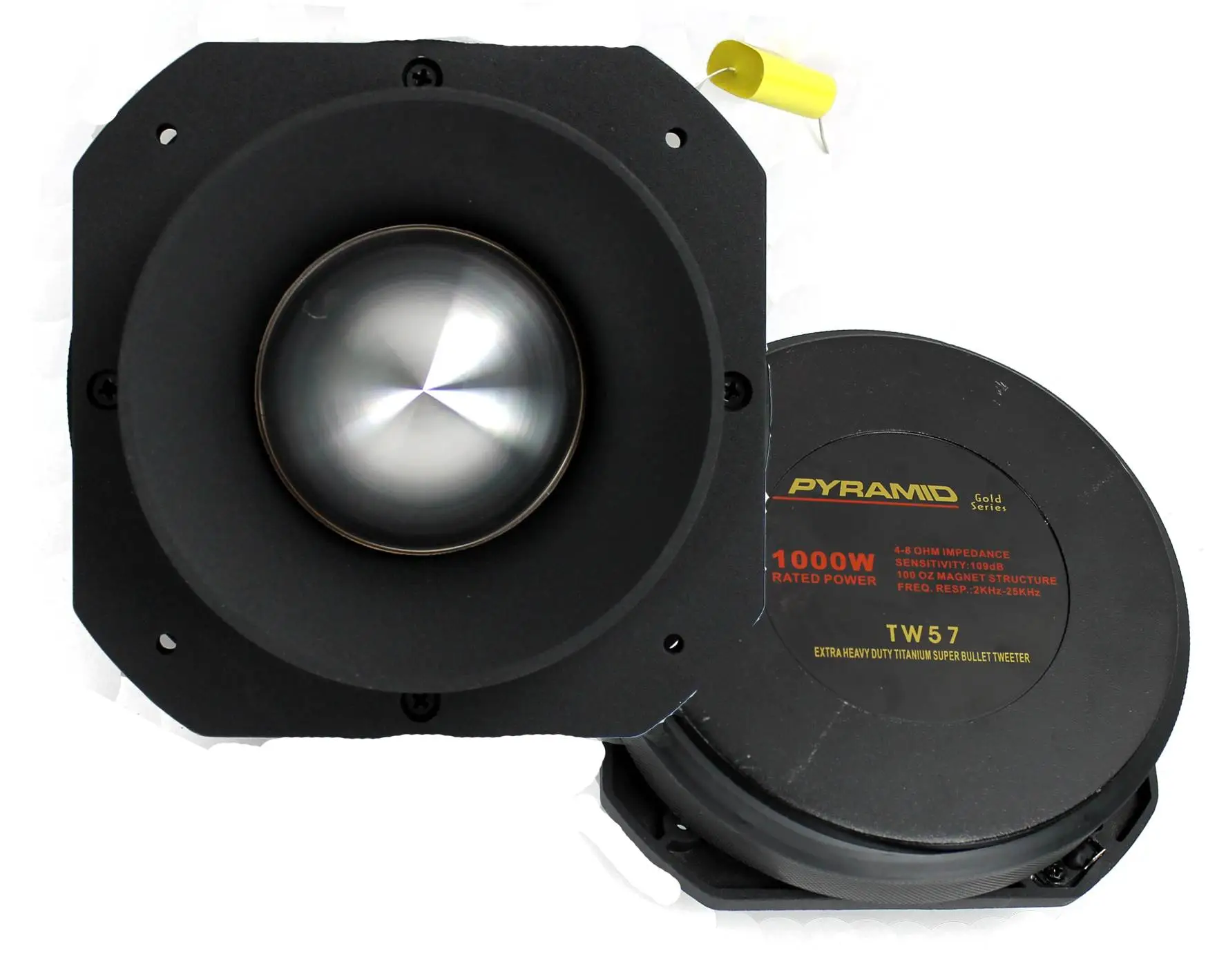 Pyramid PRO TW57 3" 1000W Titanium Dome Bullet Car Audio Super Tweeter