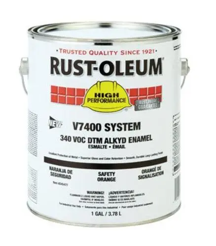 Rust-Oleum 245477 Alkyd Enamel Paint Safety Orange