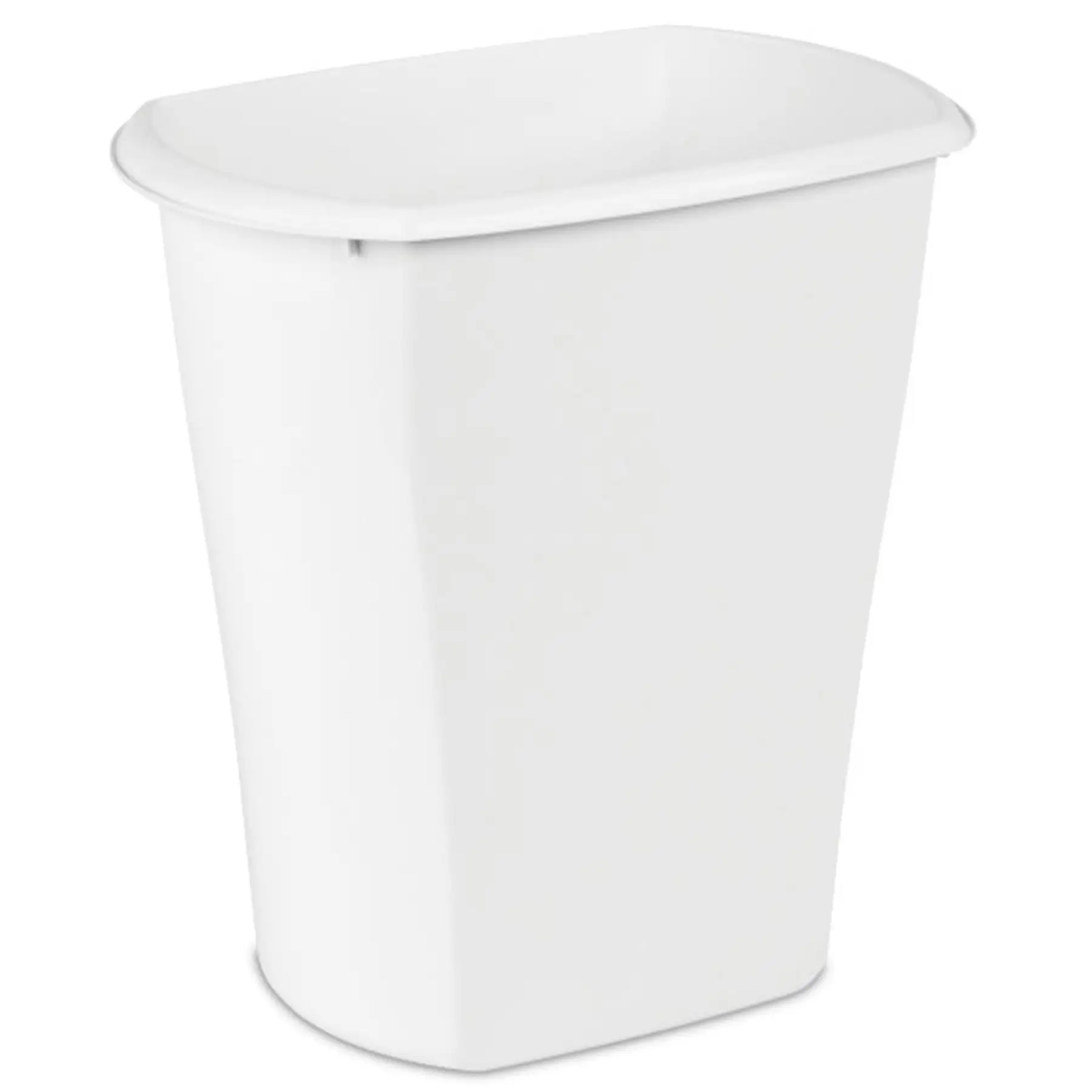 Sterilite 10528006 5.5 Gallon White Ultra Plastic Wastebasket Trash Can (6 Pack)