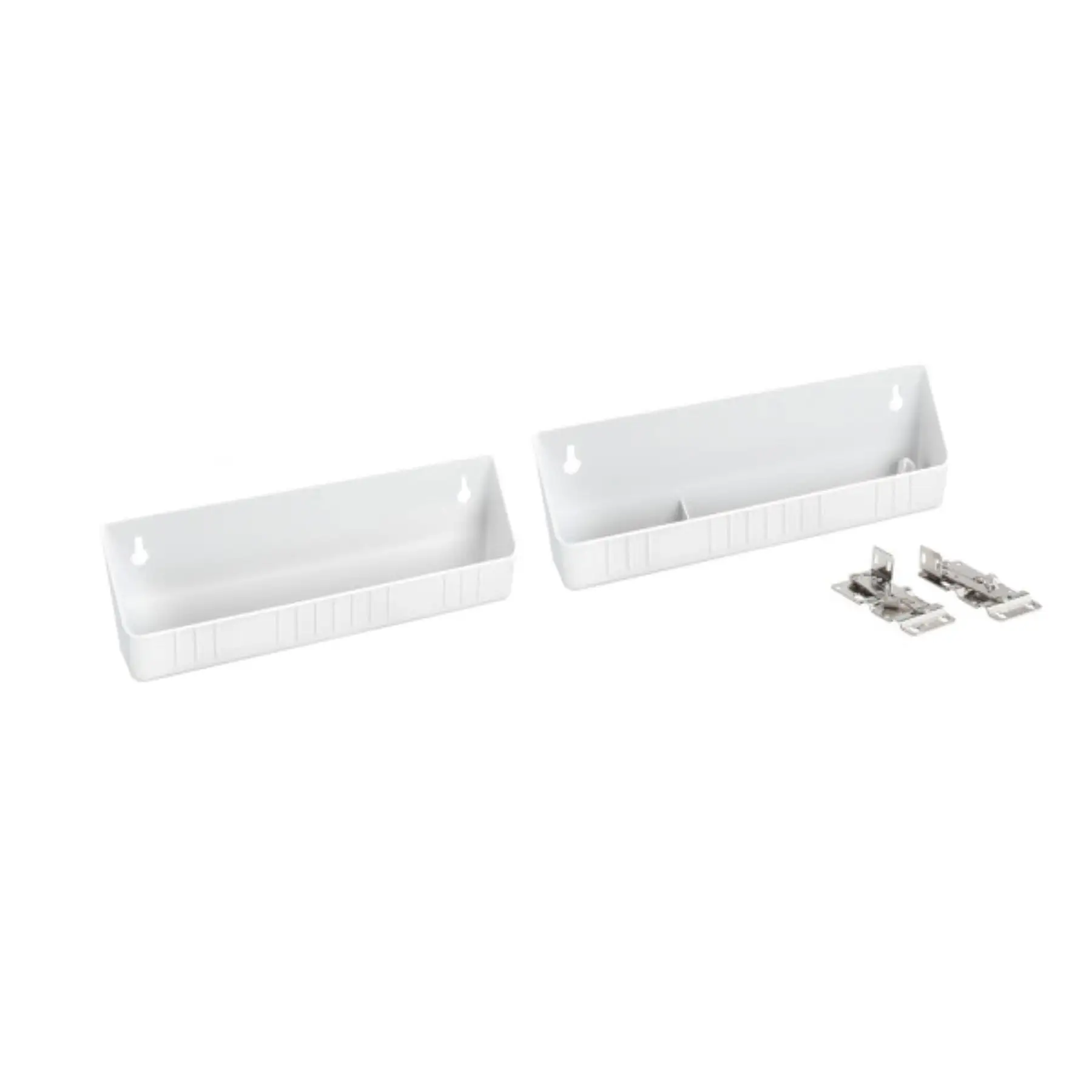 Rev-A-Shelf 11" Kitchen Sink Front Tip Out Trays, White, 2-Pack, 6572-11-11-52