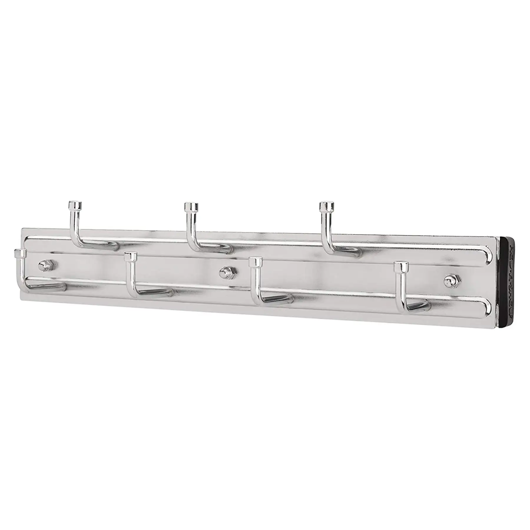 Rev-A-Shelf 12" Pullout Belt Rack Closet Storage Organizer, Chrome, BRC-12CR