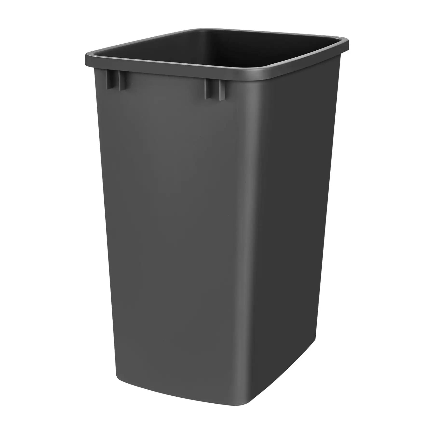 Rev-A-Shelf 35 Qt Under Sink Trash Can Replacement, Plastic, Black, RV-35-18-52