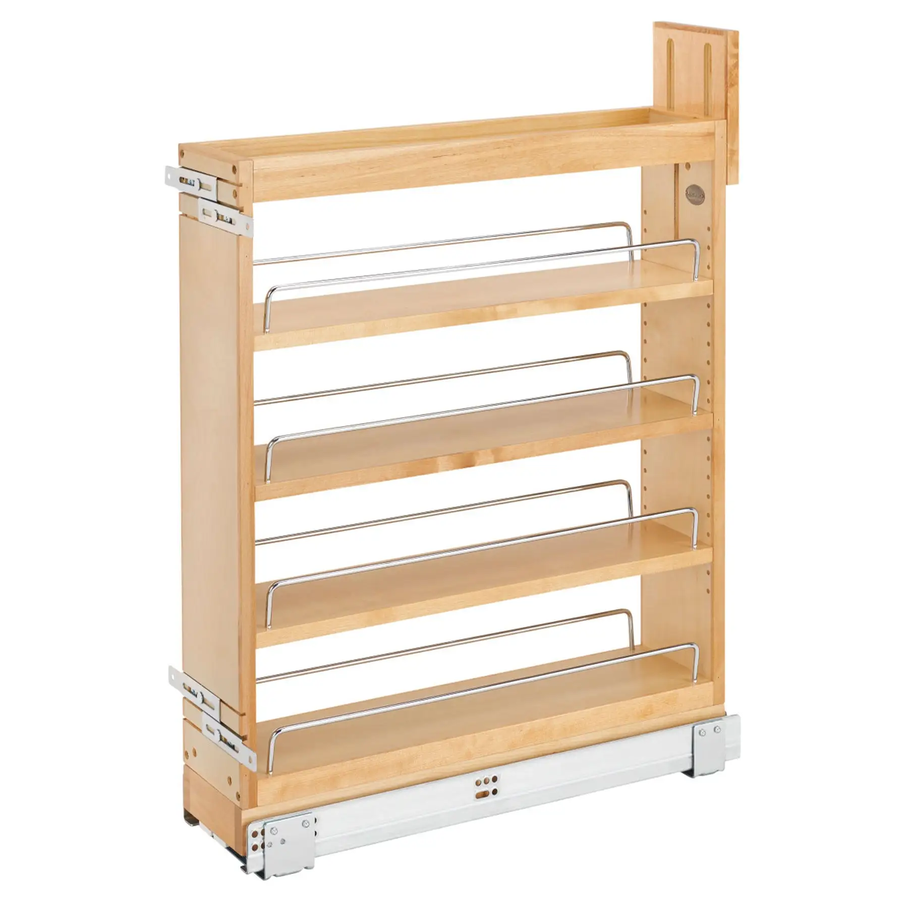 Rev-A-Shelf 6'' Pullout Kitchen Cabinet Organizer Soft-close, 448-BCSC-5C