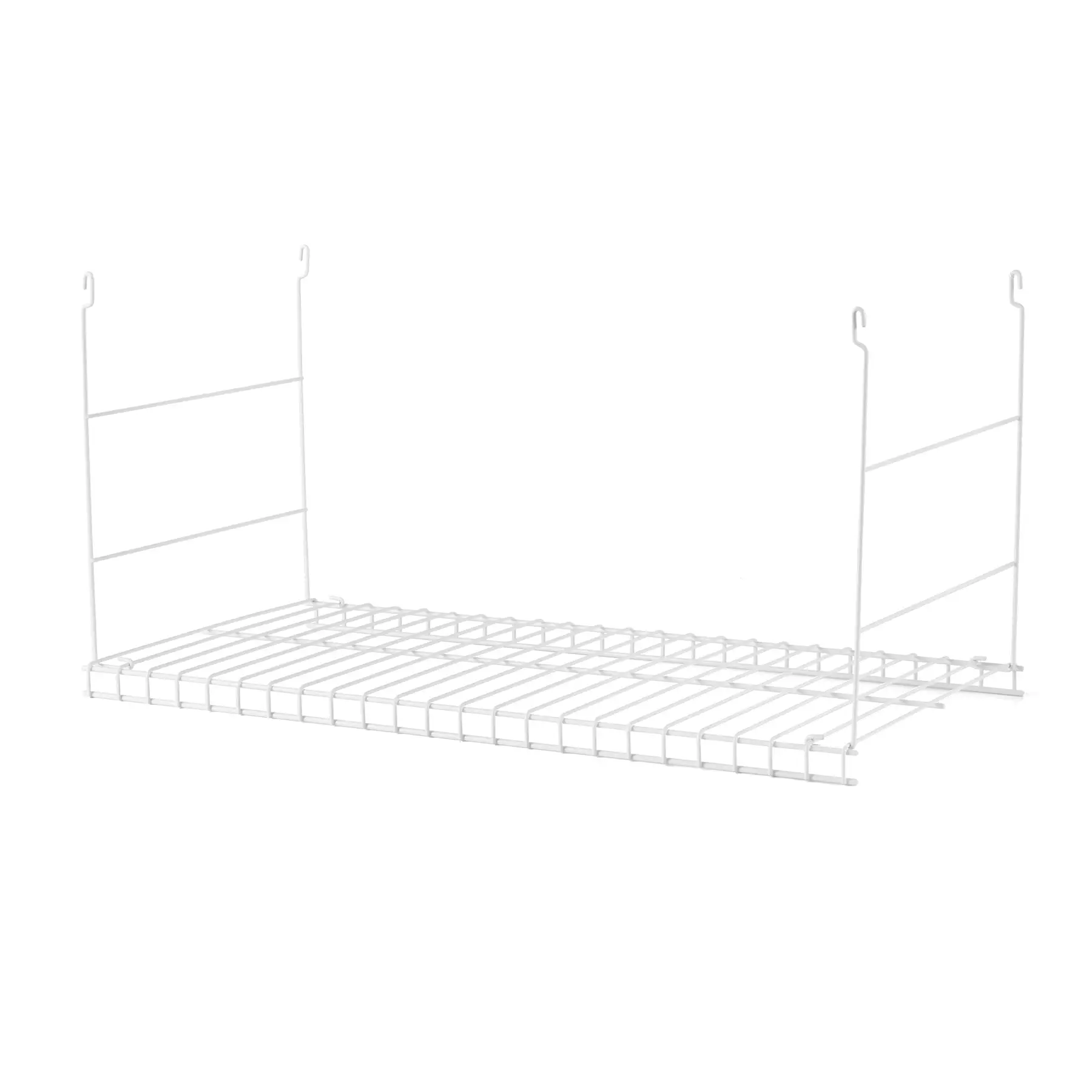 Rubbermaid 24 In Universal Closet Steel Wire Added Storage Hanging Shelf, White