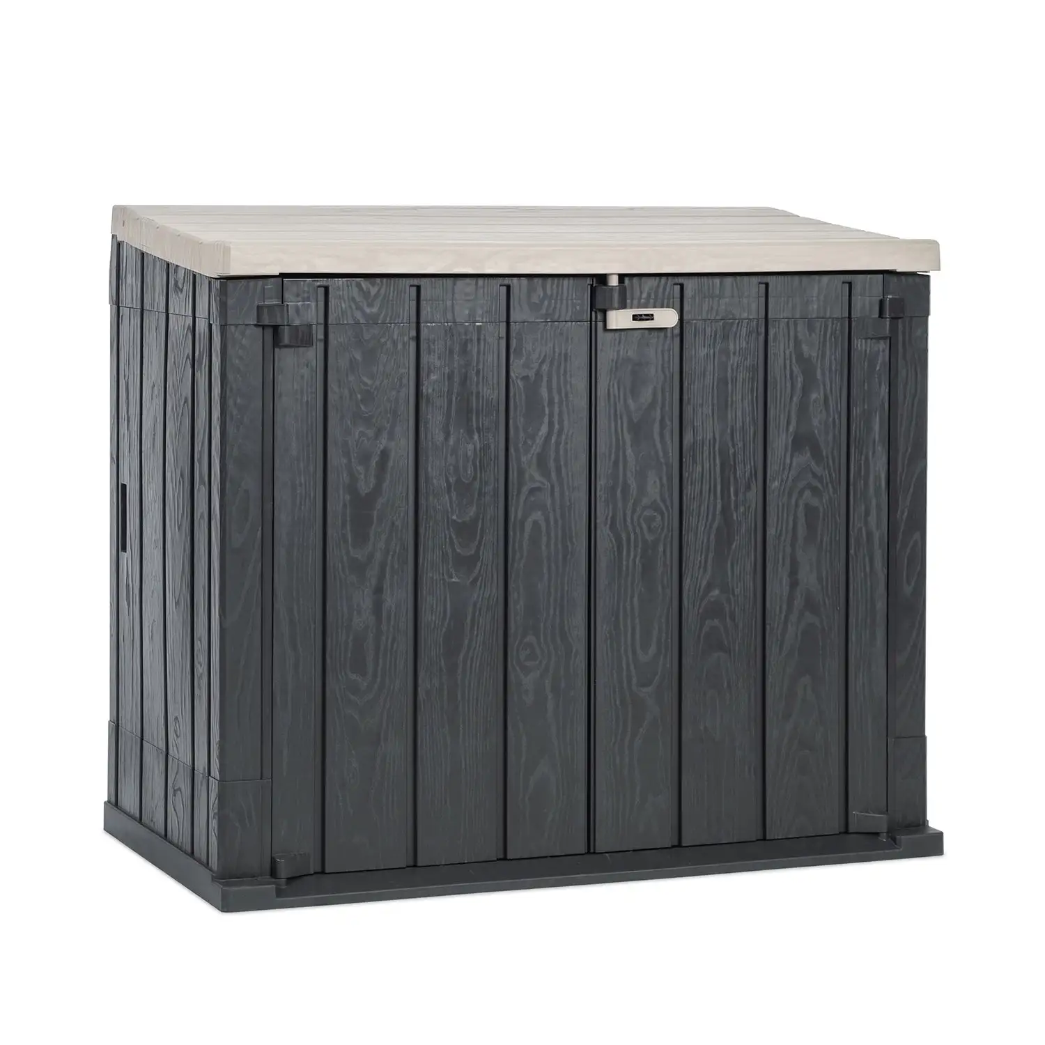 Toomax Stora Way All Weather 4.25' x 2.5' Storage Shed, Anthracite/Taupe Gray