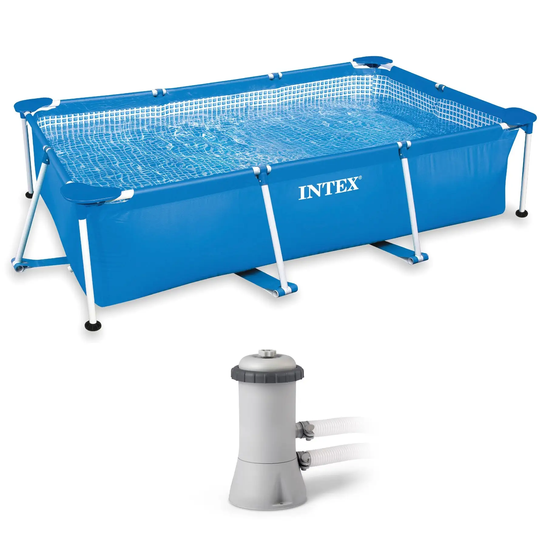 Intex 86'x59'x23' Above Ground Swimming Pool & 530 GPH Pool Cartridge Pump