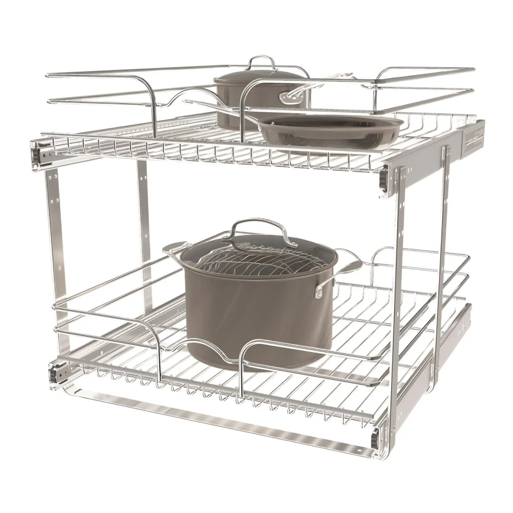 Rev-A-Shelf Kitchen Cabinet Pullout Shelf Organizer, 21 x 22 In, 5WB2-2122CR-1