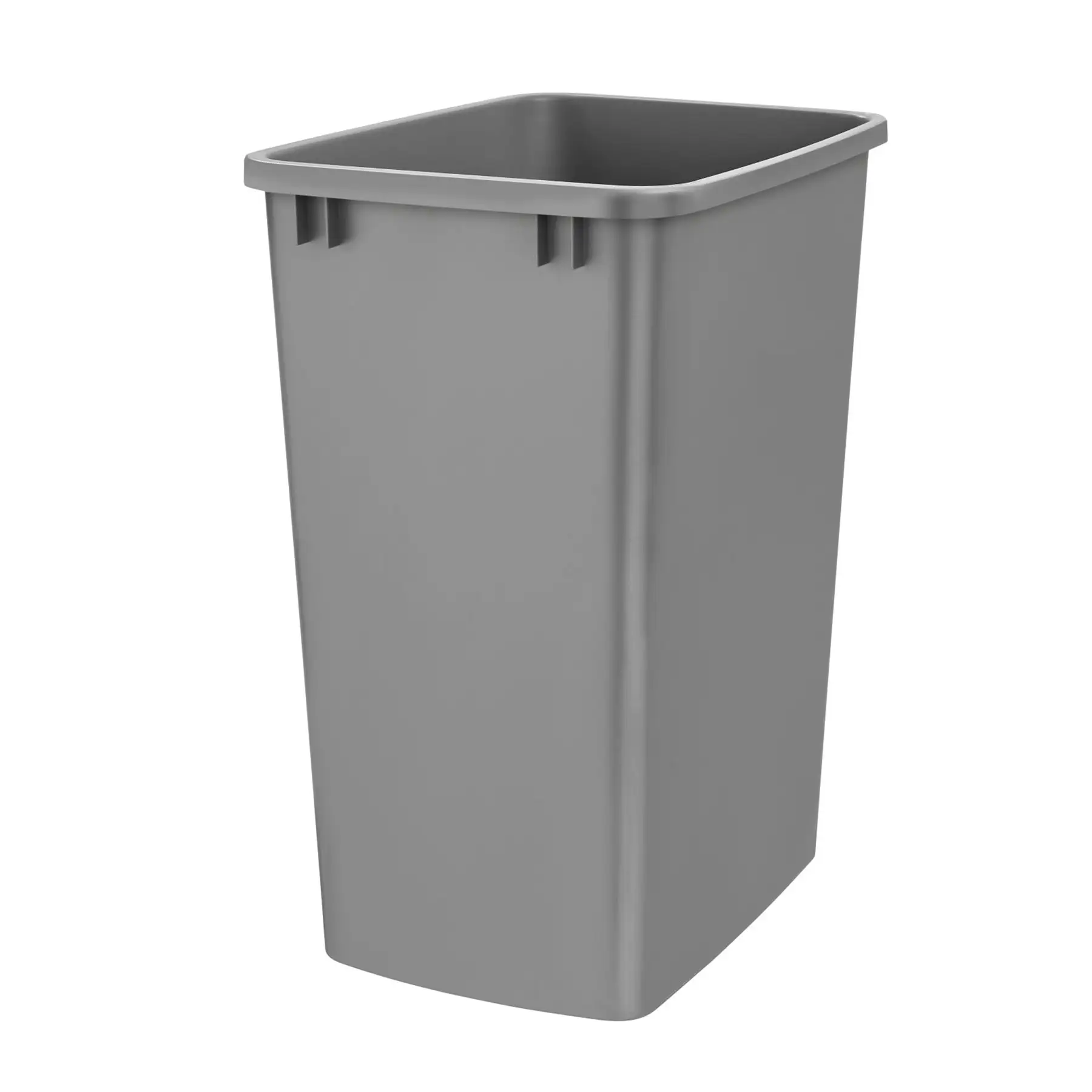 Rev-A-Shelf 35 Qt Under Sink Trash Can Replacement, Plastic, Silver, RV-35-17-52