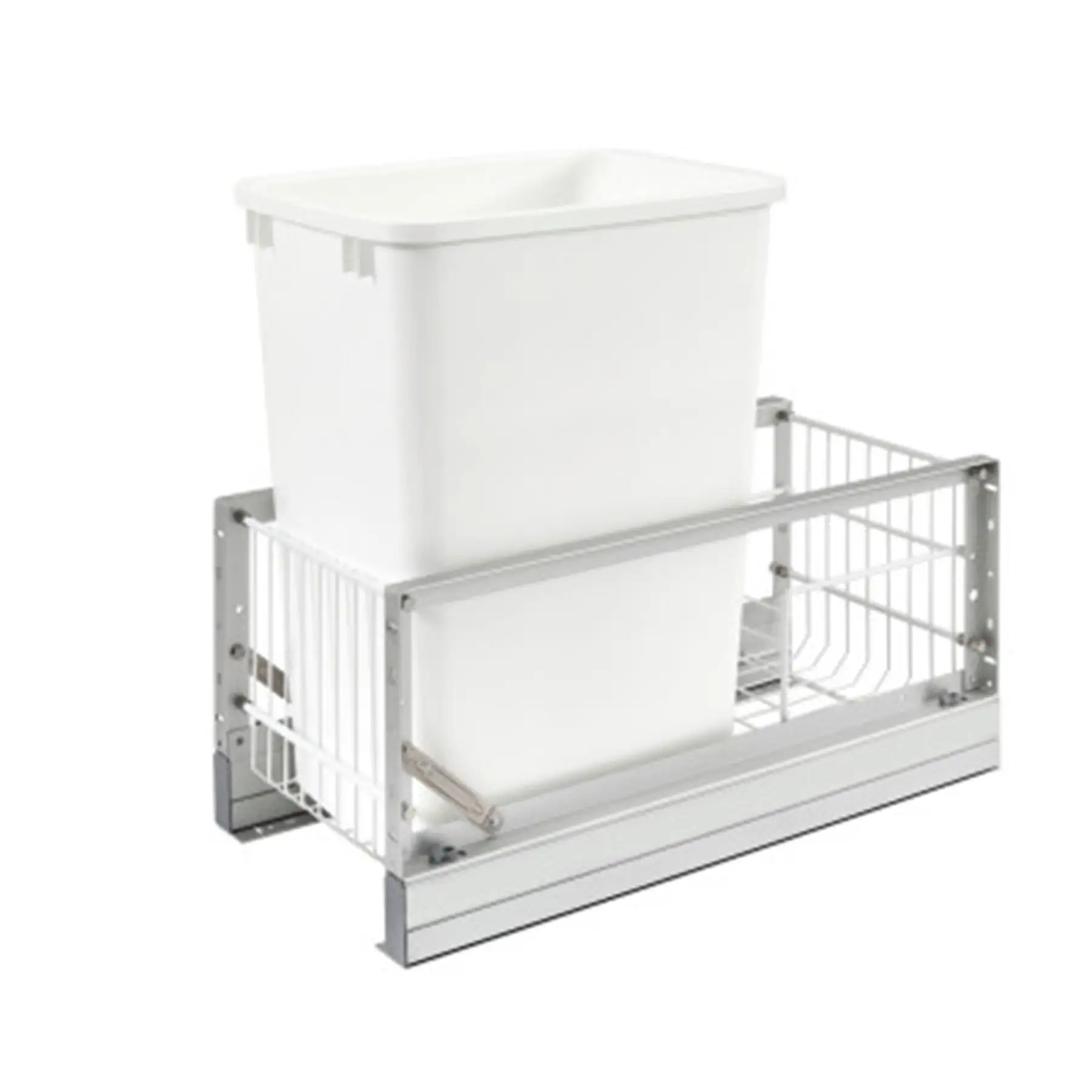 Rev-A-Shelf Single Pullout 35 qt. Kitchen Trash Can with Soft-Close, 5349-15DM-1