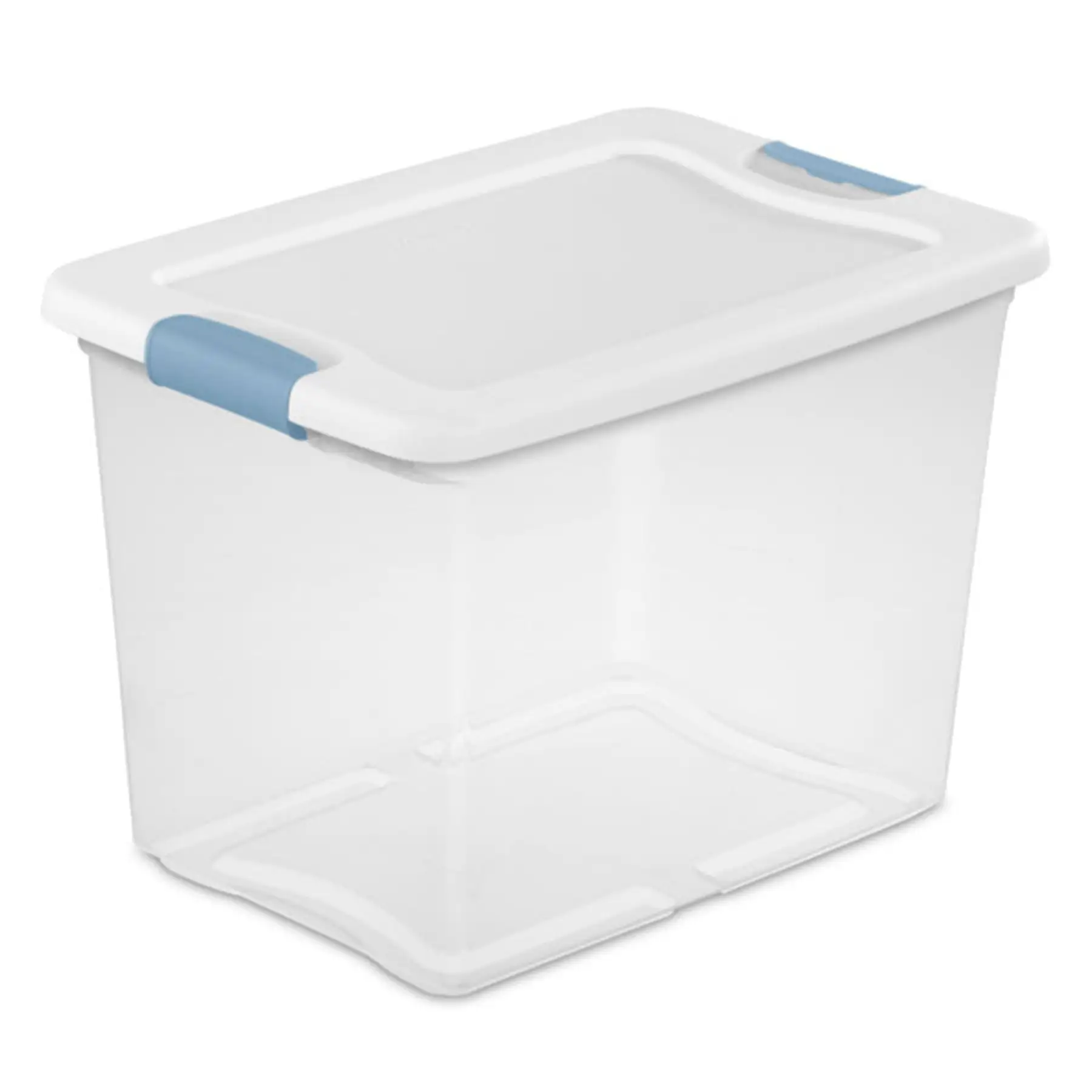 Sterilite 25 Quart Latching Storage Box, Stackable Bin with Latch Lid, 6 Pack