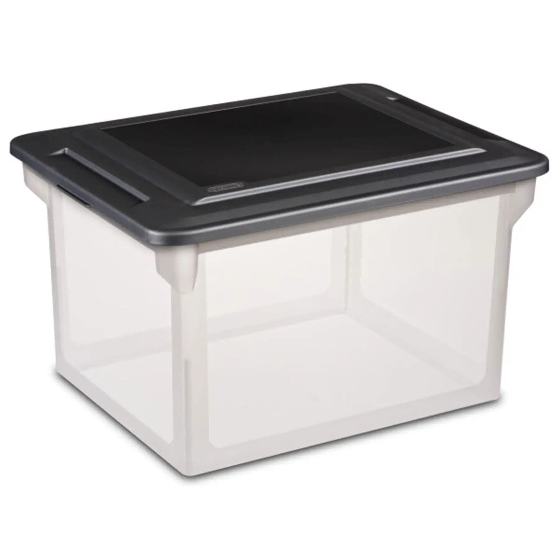 Sterilite 18689004 Versatile Clear Organizing Storage File Box w/ Lid (8 Pack)