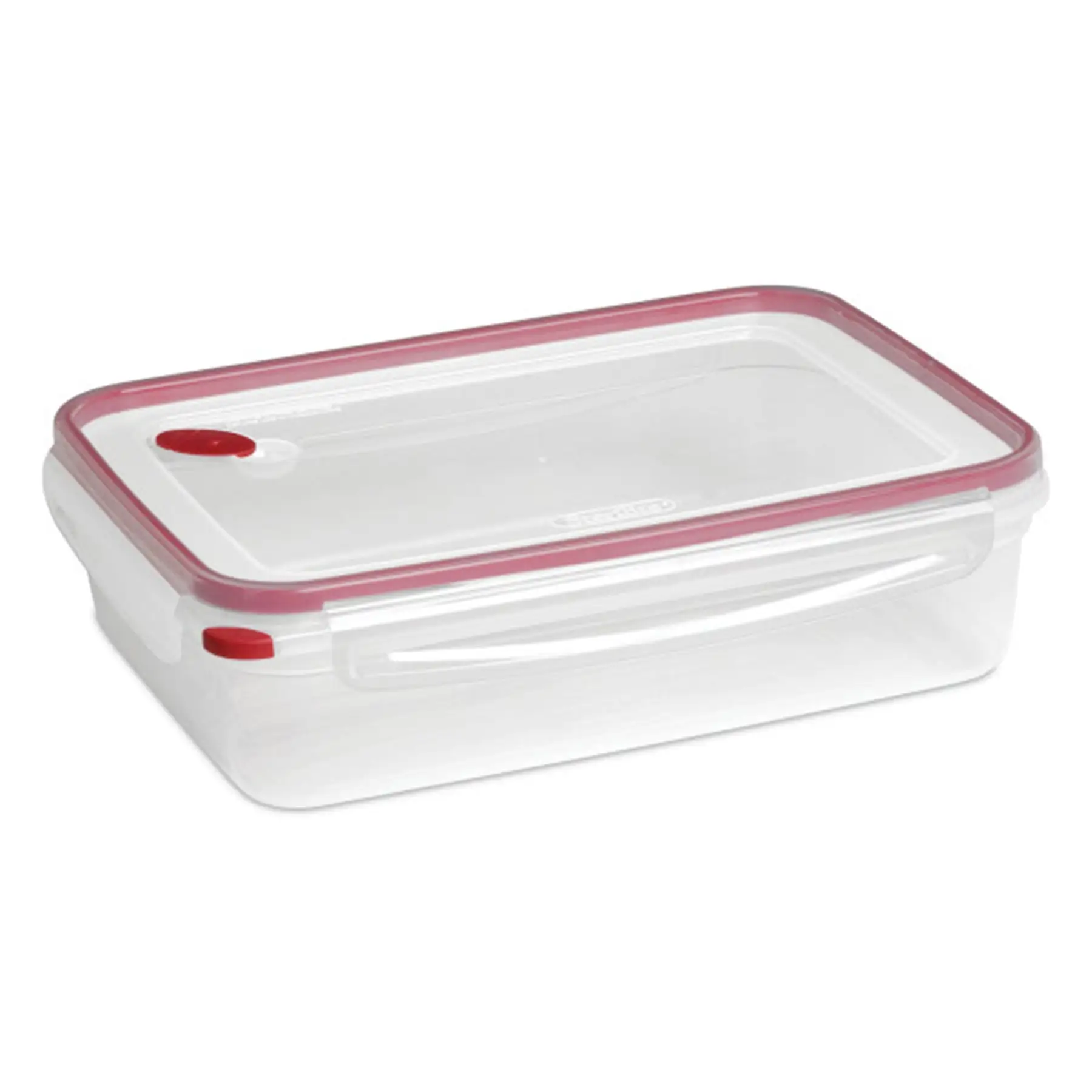 Sterilite 03426604 16 Cup Rectangle UltraSeal Food Storage Container, Red 16 Ct